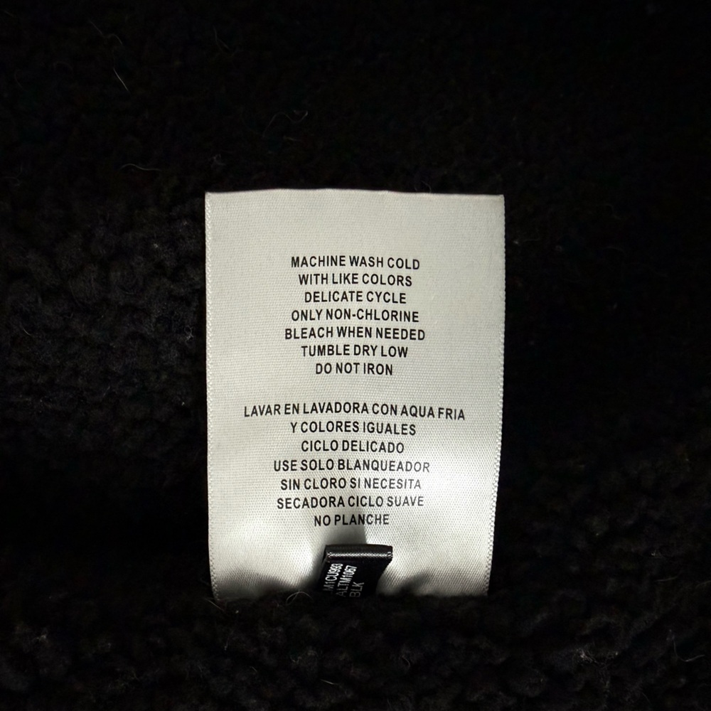 Levis Faux Black Leather Sherpa Lined Trucker Jacket Men’s Small -Levi Red Label - Picture 8 of 16